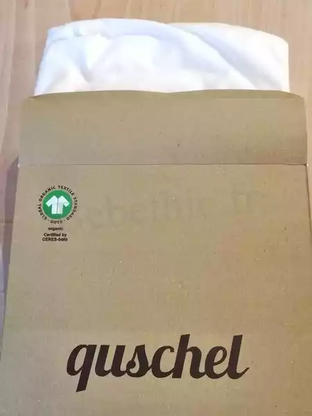 Drap housse bébé 60x120 en coton blanc bio de qualité Quschel