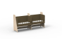 Le berceau cododo double pour jumeaux en bois évolutif en bureaux – Mathy by Bols Je choisis la couleur : Verni + artichaut