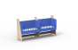 Le berceau cododo double pour jumeaux en bois évolutif en bureaux – Mathy by Bols Je choisis la couleur : Verni + bleu marseille