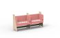 Le berceau cododo double pour jumeaux en bois évolutif en bureaux – Mathy by Bols Je choisis la couleur : Verni + corail