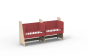 Le berceau cododo double pour jumeaux en bois évolutif en bureaux – Mathy by Bols Je choisis la couleur : Verni + marsala