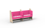 Le berceau cododo double pour jumeaux en bois évolutif en bureaux – Mathy by Bols Je choisis la couleur : Verni + rose été