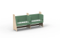 Le berceau cododo double pour jumeaux en bois évolutif en bureaux – Mathy by Bols Je choisis la couleur : Verni + vert jungle