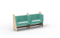 Le berceau cododo double pour jumeaux en bois évolutif en bureaux – Mathy by Bols Je choisis la couleur : Verni + vert léger