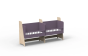 Le berceau cododo double pour jumeaux en bois évolutif en bureaux – Mathy by Bols Je choisis la couleur : Verni + violet cuberdon
