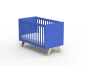 Un lit bébé scandinave en bois décliné dans de nombreuses couleurs – Mathy by Bols Je choisis la couleur : Bleu marseille