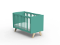 Un lit bébé scandinave en bois décliné dans de nombreuses couleurs – Mathy by Bols Je choisis la couleur : Vert léger
