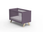 Un lit bébé scandinave en bois décliné dans de nombreuses couleurs – Mathy by Bols Je choisis la couleur : Violet cuberdon